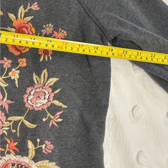 Johnny Was Brielle Pullover | Floral Embroidered Sweatshirt | 100% Cotton - Picture 6 of 10